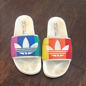 Adidas Rainbow Slide Sandals